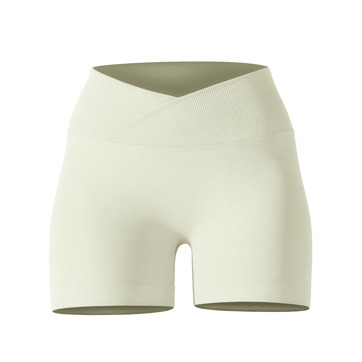 Crossover Waist Women’s Yoga Gym Shorts