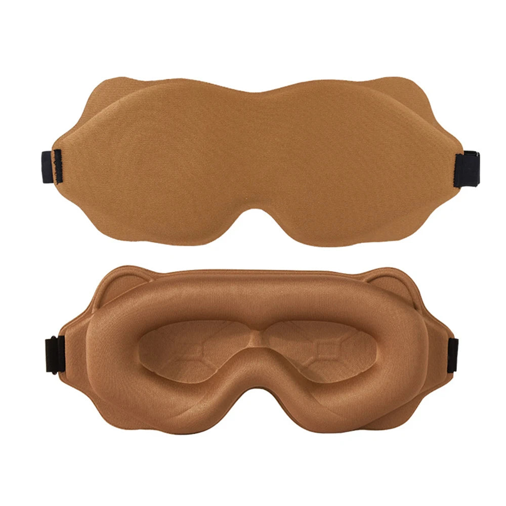 3D Contoured Sleep Mask for Eyes – Light Blocking & Breathable