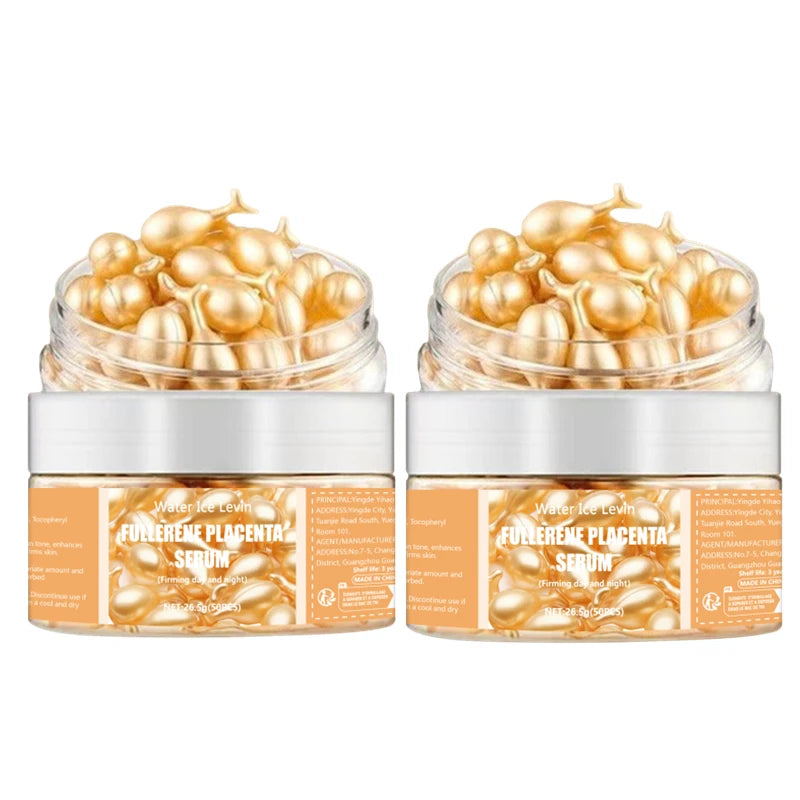 50pcs Collagen Face Serum Capsules with Hyaluronic Acid