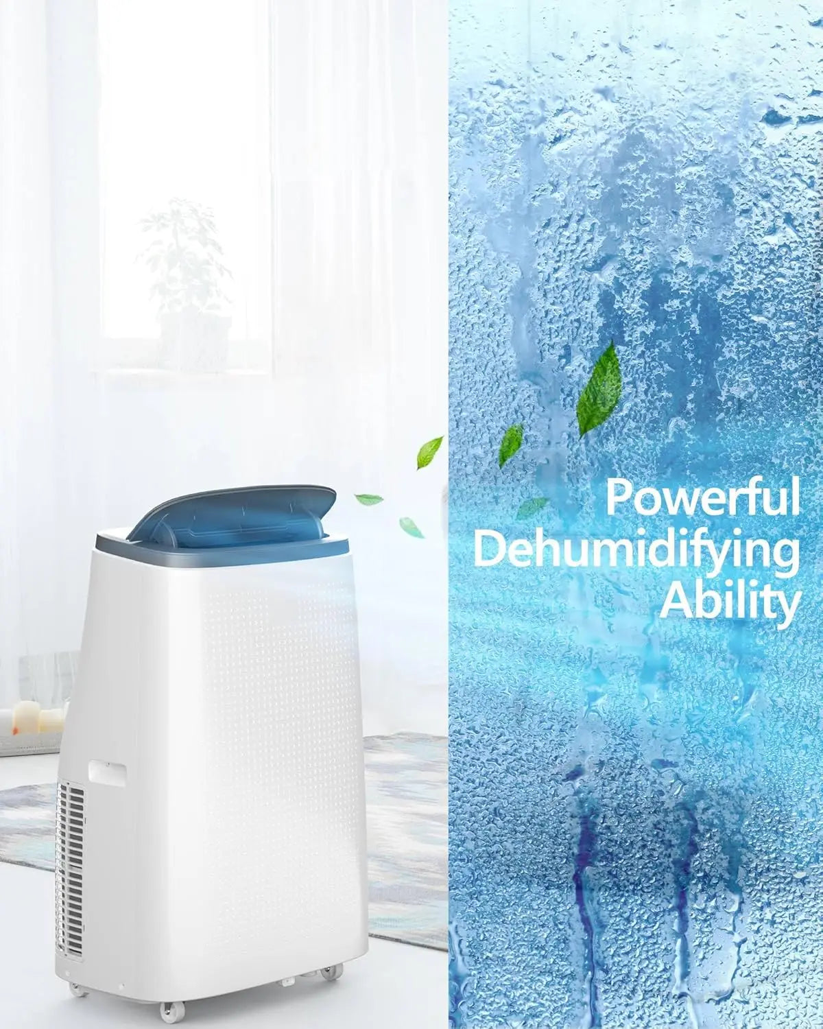 14000BTU Portable Air Conditioner with Dehumidifier & Fan