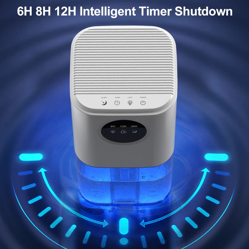 1.7L Silent Home Dehumidifier for Bedroom & Office