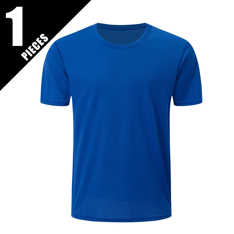 Men’s Waffle Sports Shirt – Short Sleeve Training Tee (1/5 Pcs)