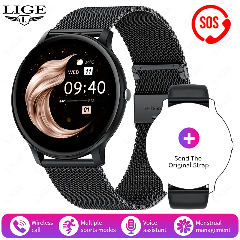 2025 Bluetooth Smart Watch for Women & Men with Fitness Tracker