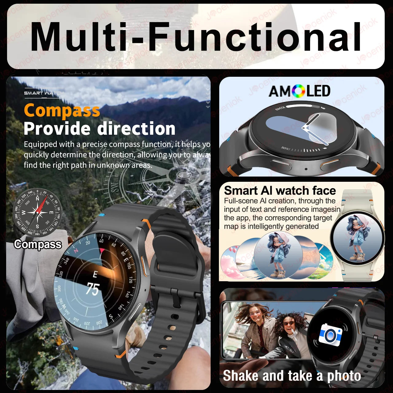Galaxy Watch 7 Smartwatch with AMOLED Screen & Bluetooth Call