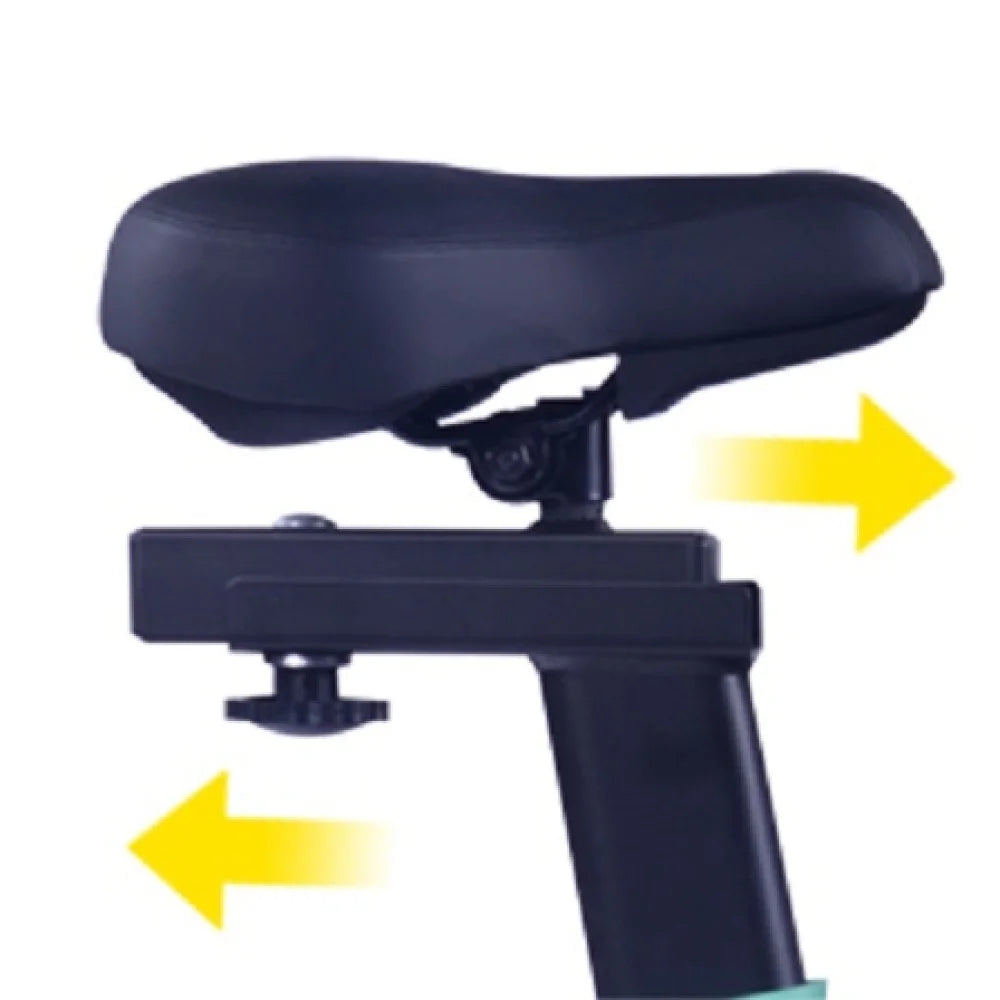 Indoor Stationary Spin Bike with LCD Monitor & Cushioned Seat