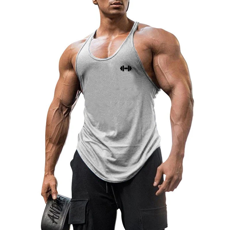 Men’s Cotton Muscle Tank Top – Breathable Y-Back Sleeveless