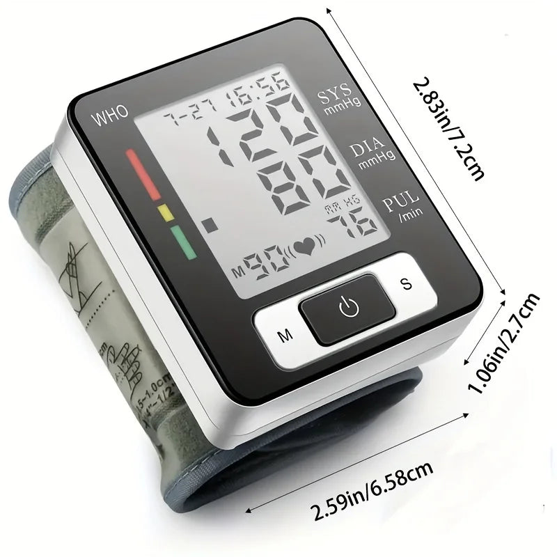 Digital Wrist Blood Pressure Monitor with High Accuracy