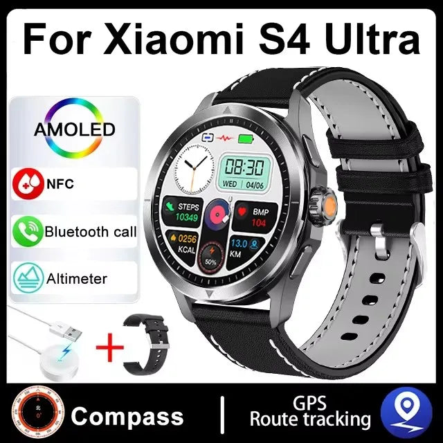 2025 Xiaomi S4 Ultra GPS Smartwatch with AMOLED & NFC