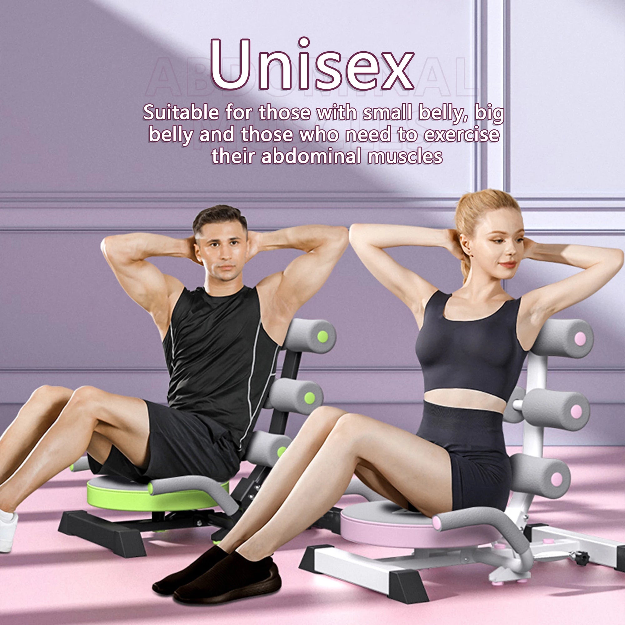 Portable Ab Crunch Sit-Up Bench Core Workout Machine