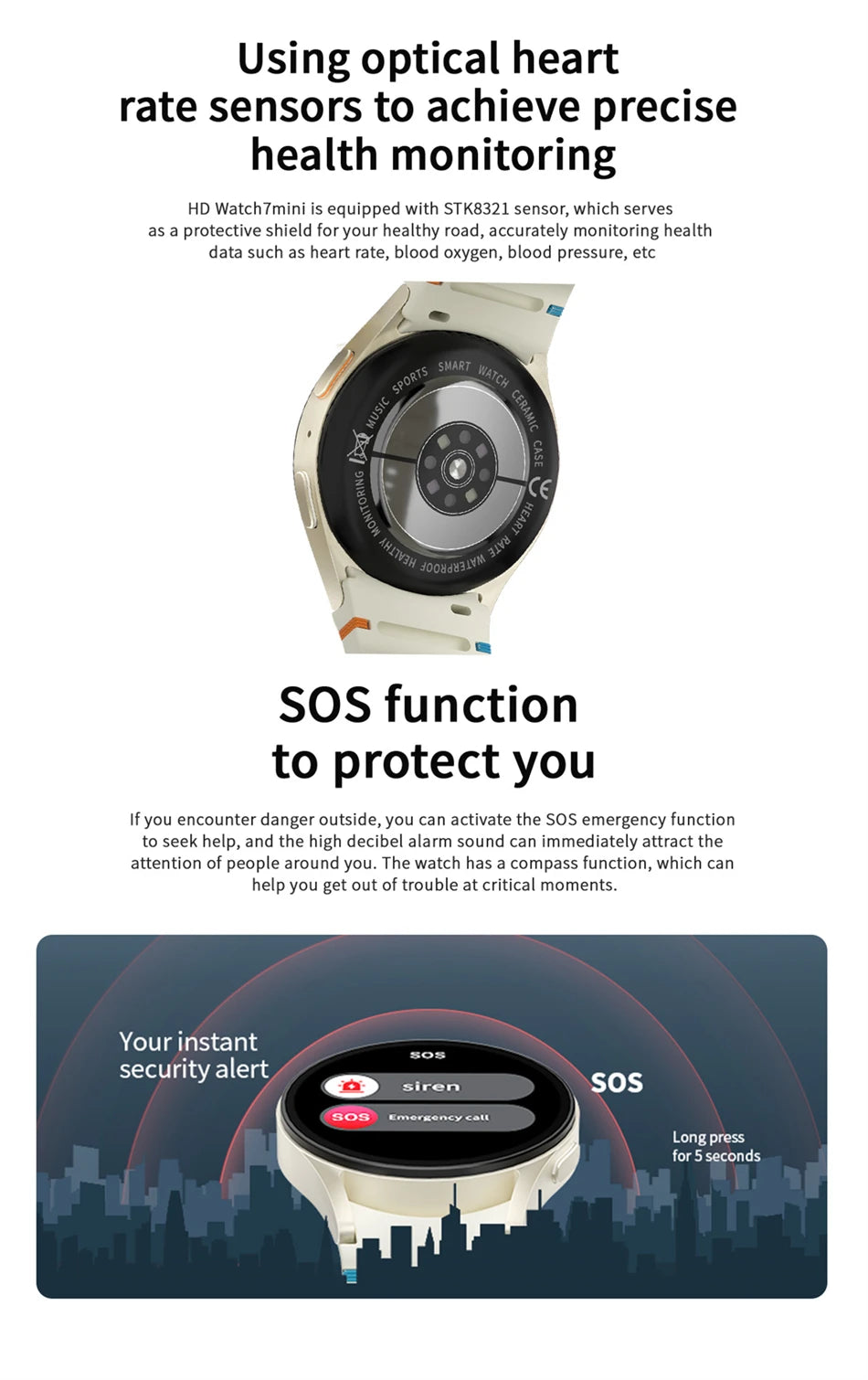 Galaxy Watch 7 Smartwatch with AMOLED Screen & Bluetooth Call