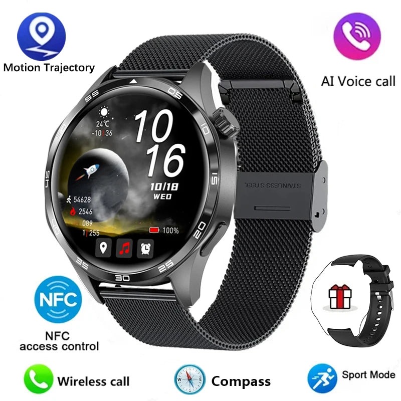 GT5 Pro Smartwatch with AMOLED, GPS, NFC & Bluetooth Call