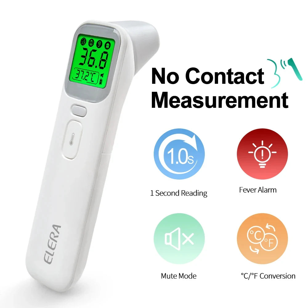 ELERA Infrared Digital Thermometer – Forehead & Ear, No-Contact