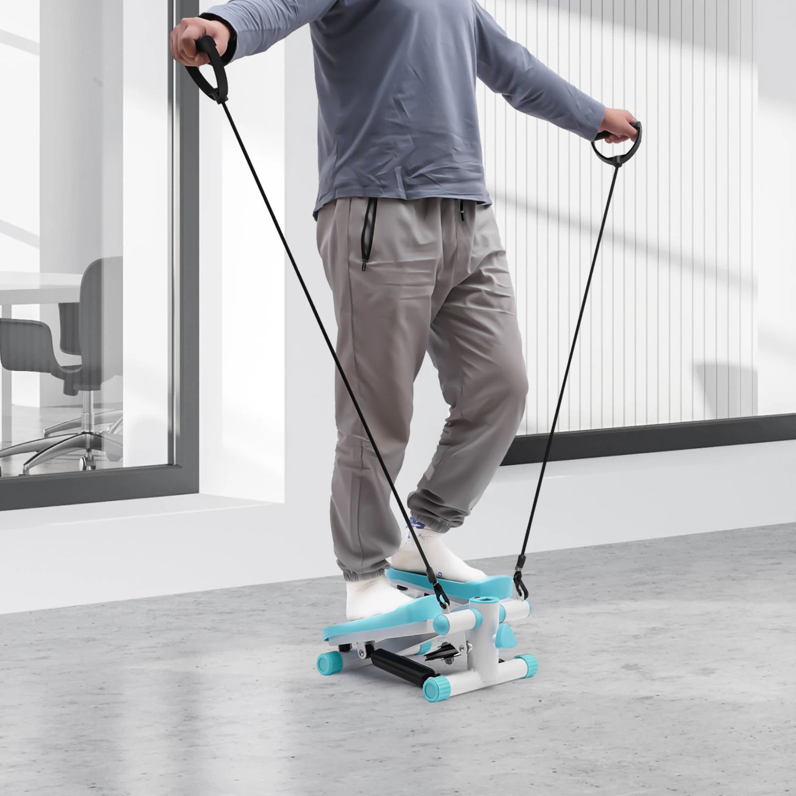 Portable Mini Fitness Stepper for Home & Office Workout