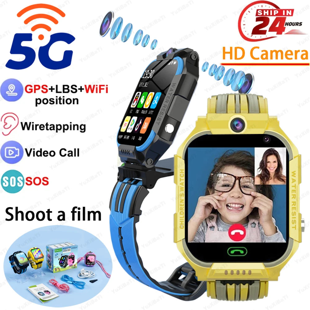 5G Kids Smartwatch with GPS, Video Call & Waterproof Design