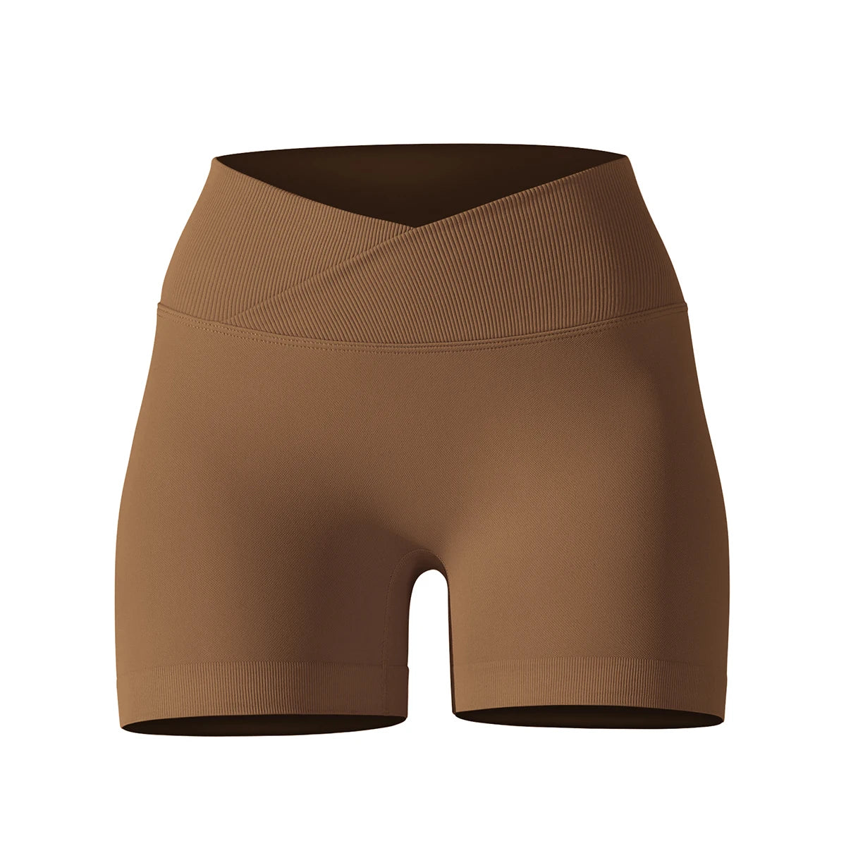 Crossover Waist Women’s Yoga Gym Shorts
