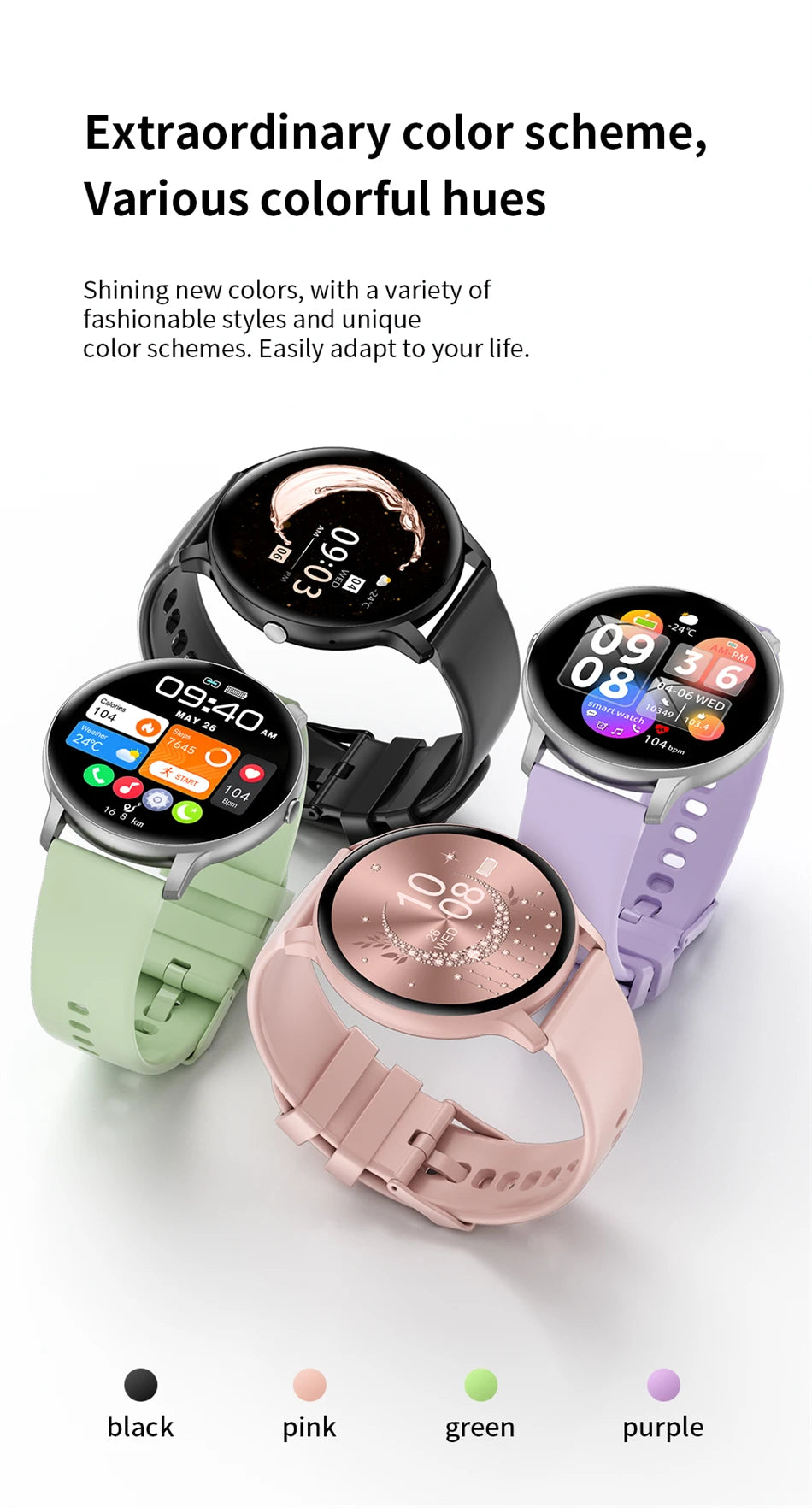 2025 Bluetooth Smart Watch for Women & Men with Fitness Tracker