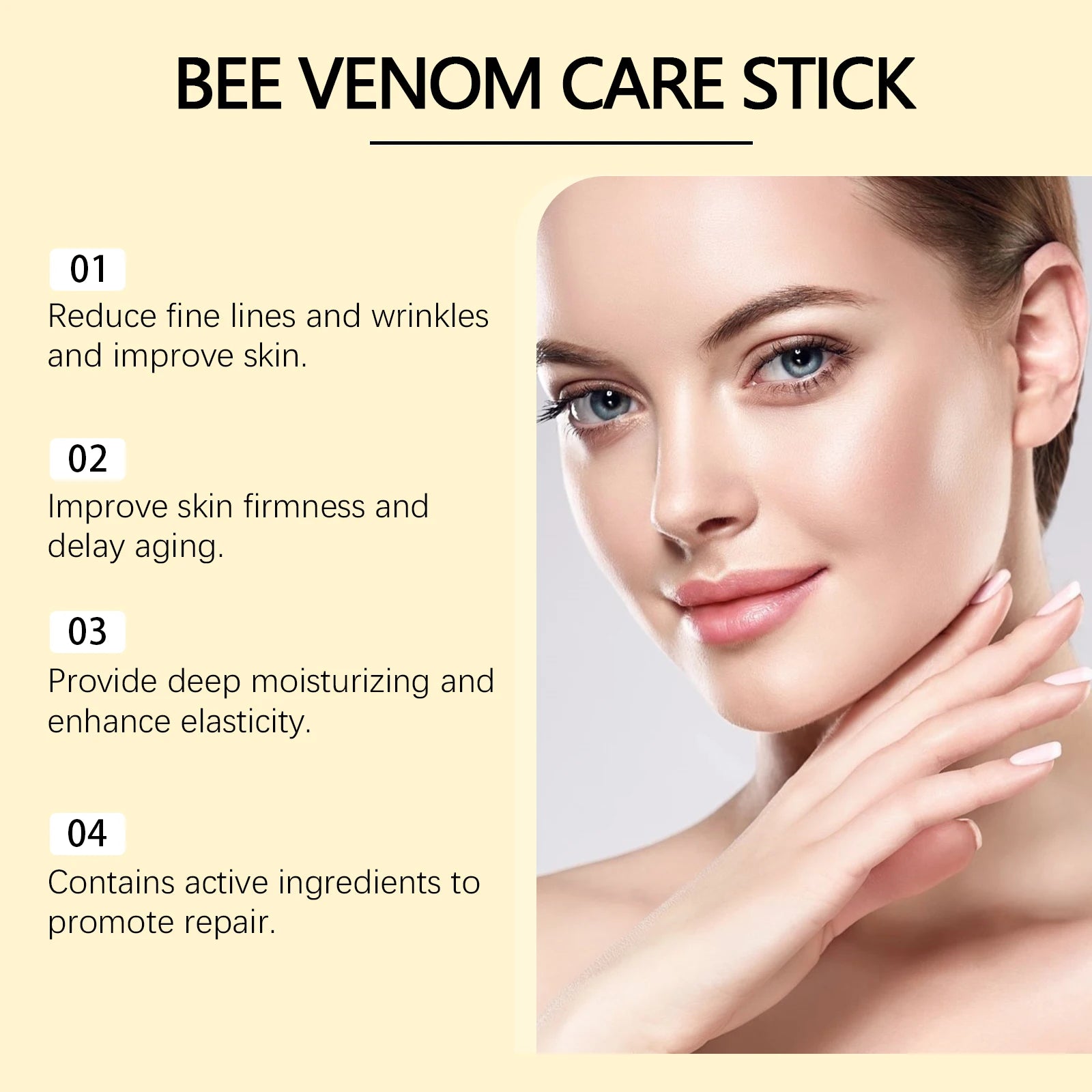 Bee-Venom Neck Care Stick with Collagen for Lift & Moisturizing