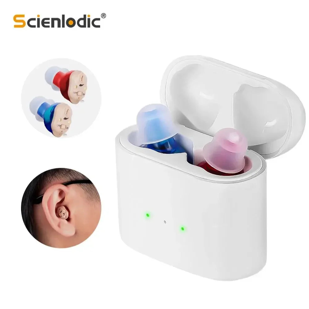 Rechargeable Invisible ITE Hearing Aids for Seniors