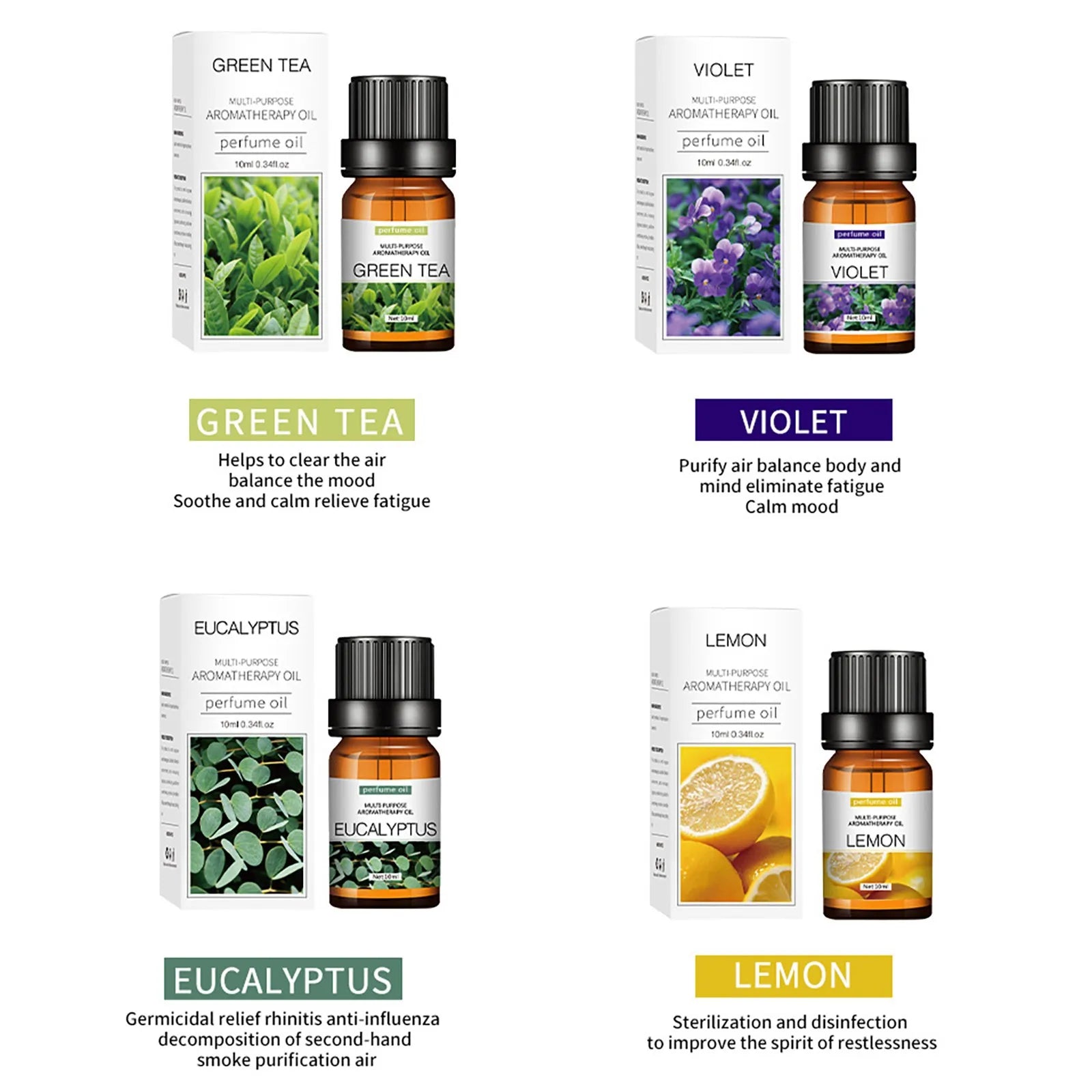 Flower & Fruit Essential Oil – Water-Soluble Aromatherapy for Diffusers