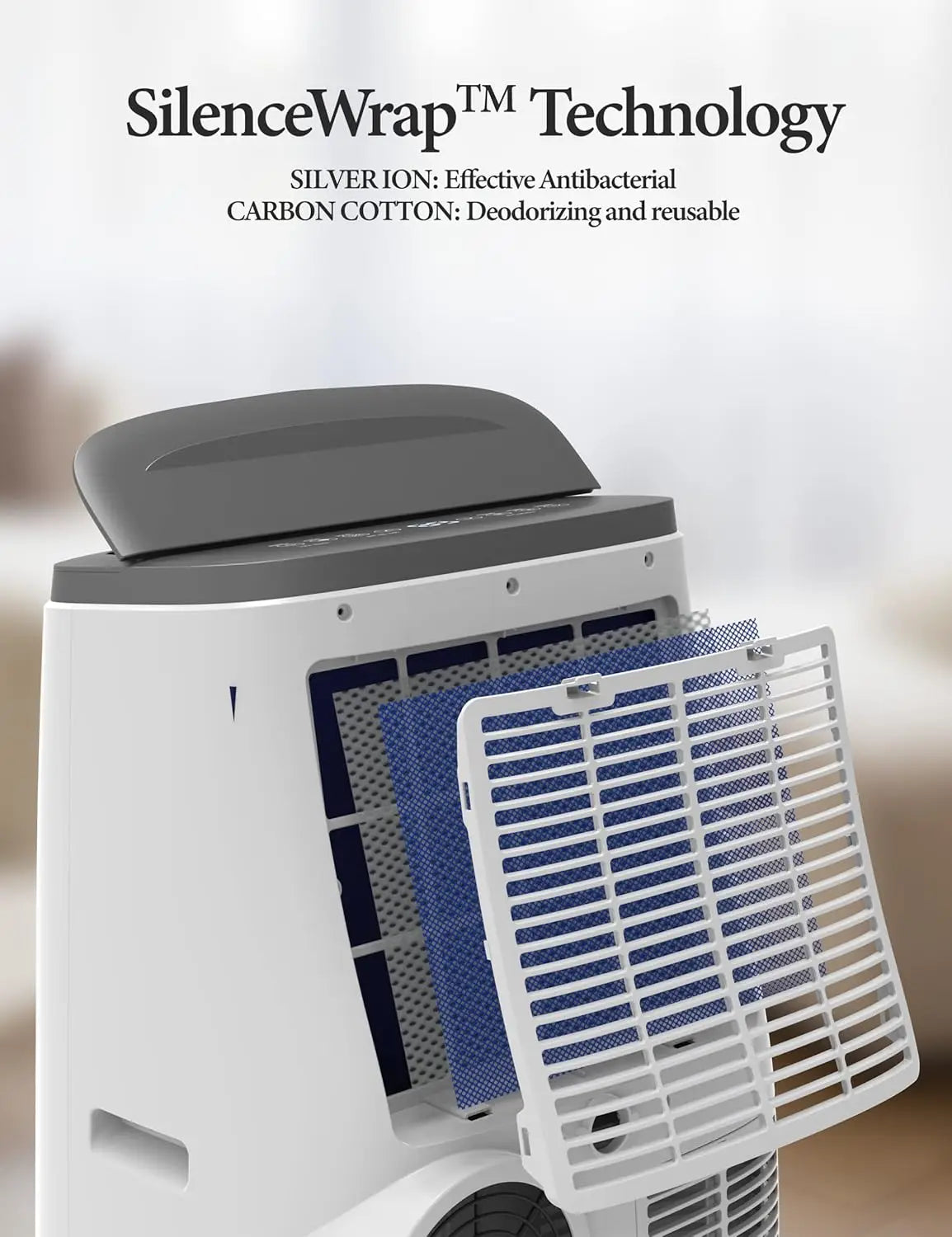 14000BTU Portable Air Conditioner with Dehumidifier & Fan