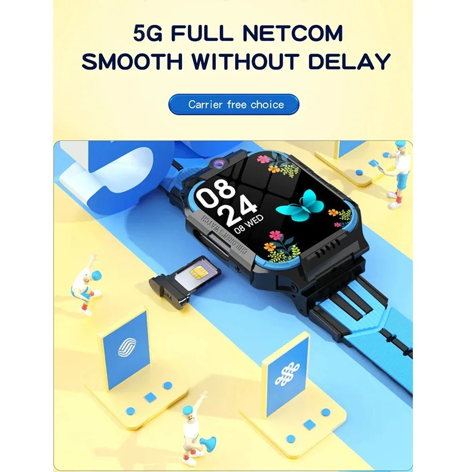 5G Kids Smartwatch with GPS, Video Call & Waterproof Design