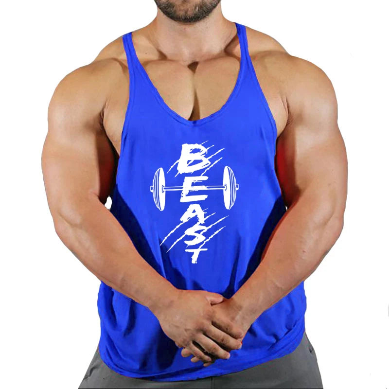 Men’s 2023 Cotton Fitness Tank Top – Bodybuilding & Running
