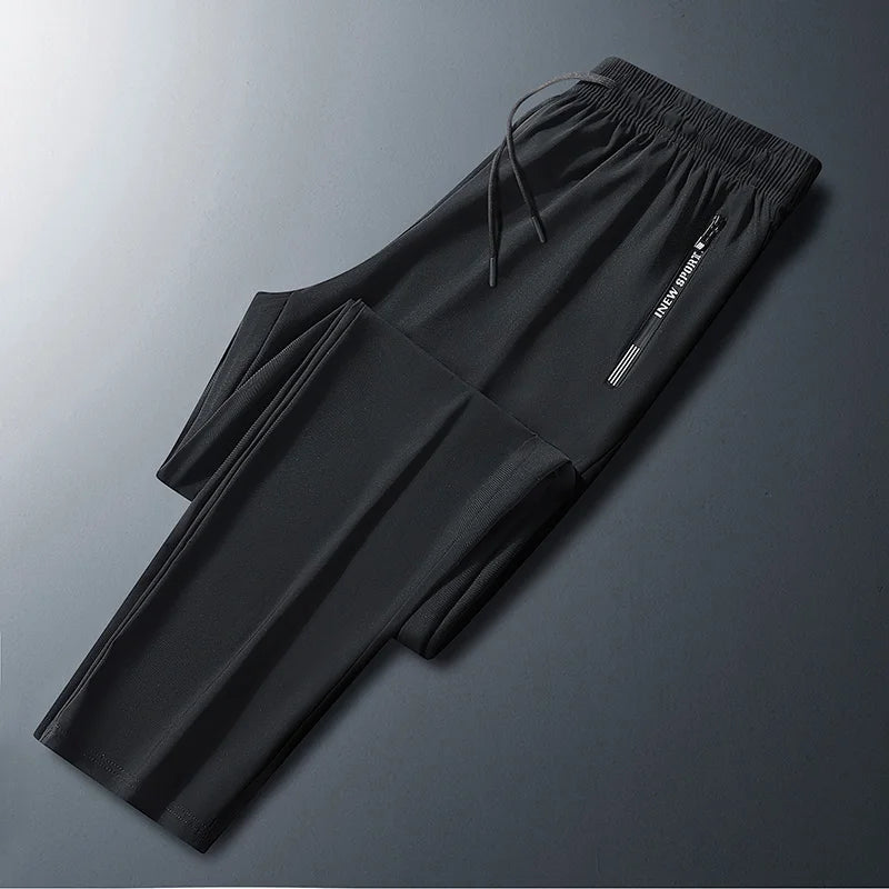 Men’s Summer Ultra-Thin Ice Silk Running Pants