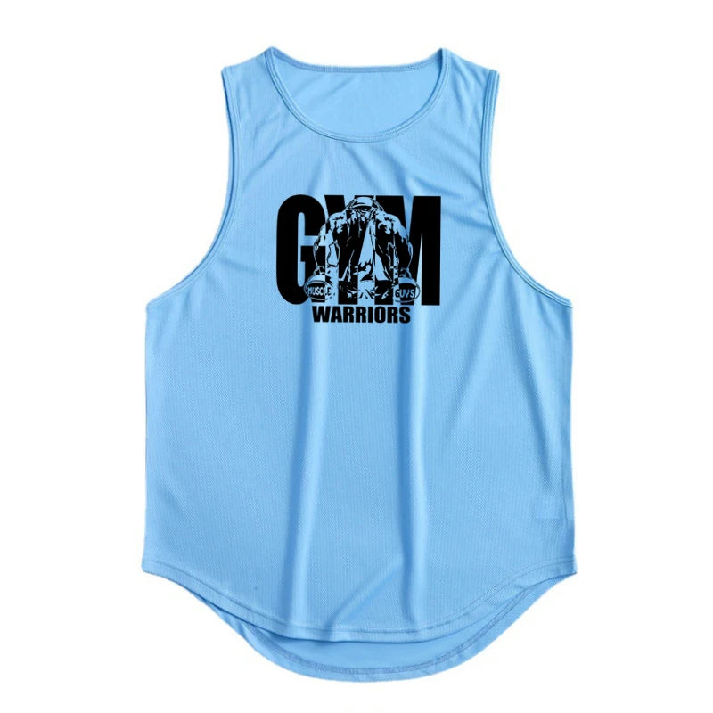 Men’s Summer Mesh Quick-Dry Sleeveless Gym Tank Top