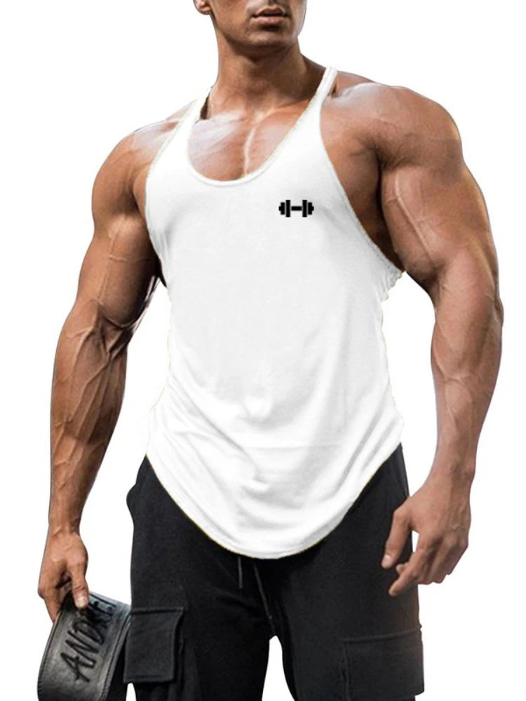 Men’s Cotton Muscle Tank Top – Breathable Y-Back Sleeveless