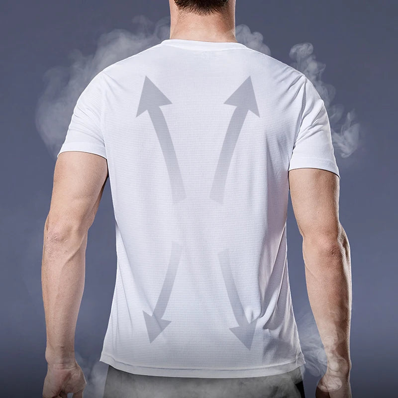 Men’s Quick-Dry Sports Shirt – Compression Fit Gym & Soccer Tee