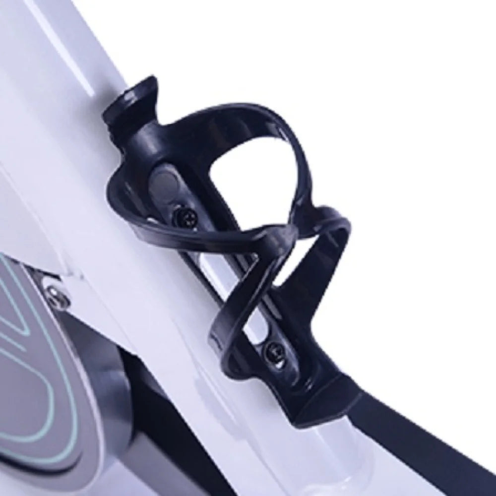 Indoor Stationary Spin Bike with LCD Monitor & Cushioned Seat