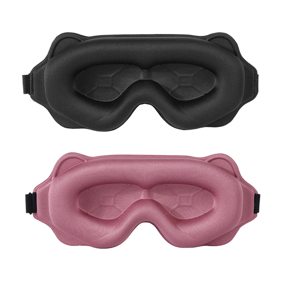 3D Contoured Sleep Mask for Eyes – Light Blocking & Breathable