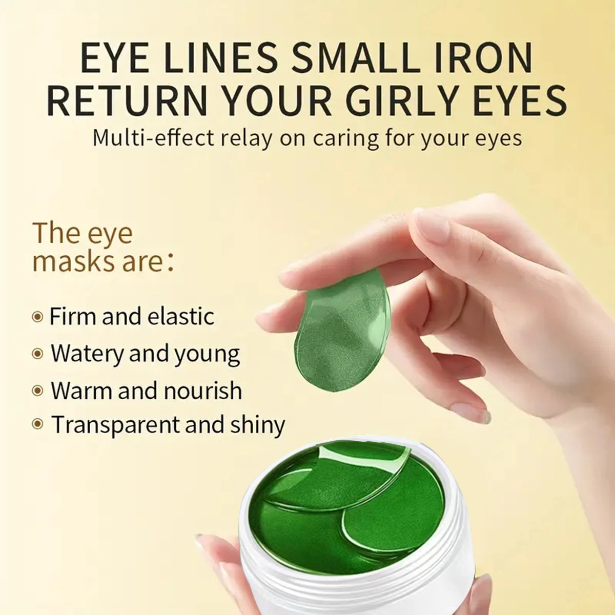 60pcs Seaweed Collagen Eye Masks – Dark Circle & Puffiness Treatment