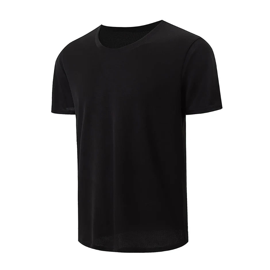 Men’s Waffle Sports Shirt – Short Sleeve Training Tee (1/5 Pcs)
