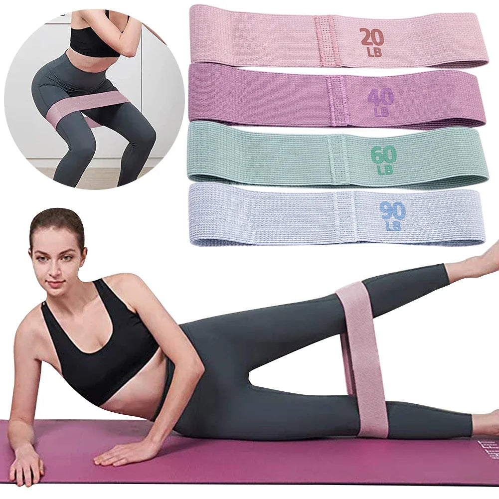 Leg & Glute Resistance Loop Bands – Elastic Booty Workout Sett