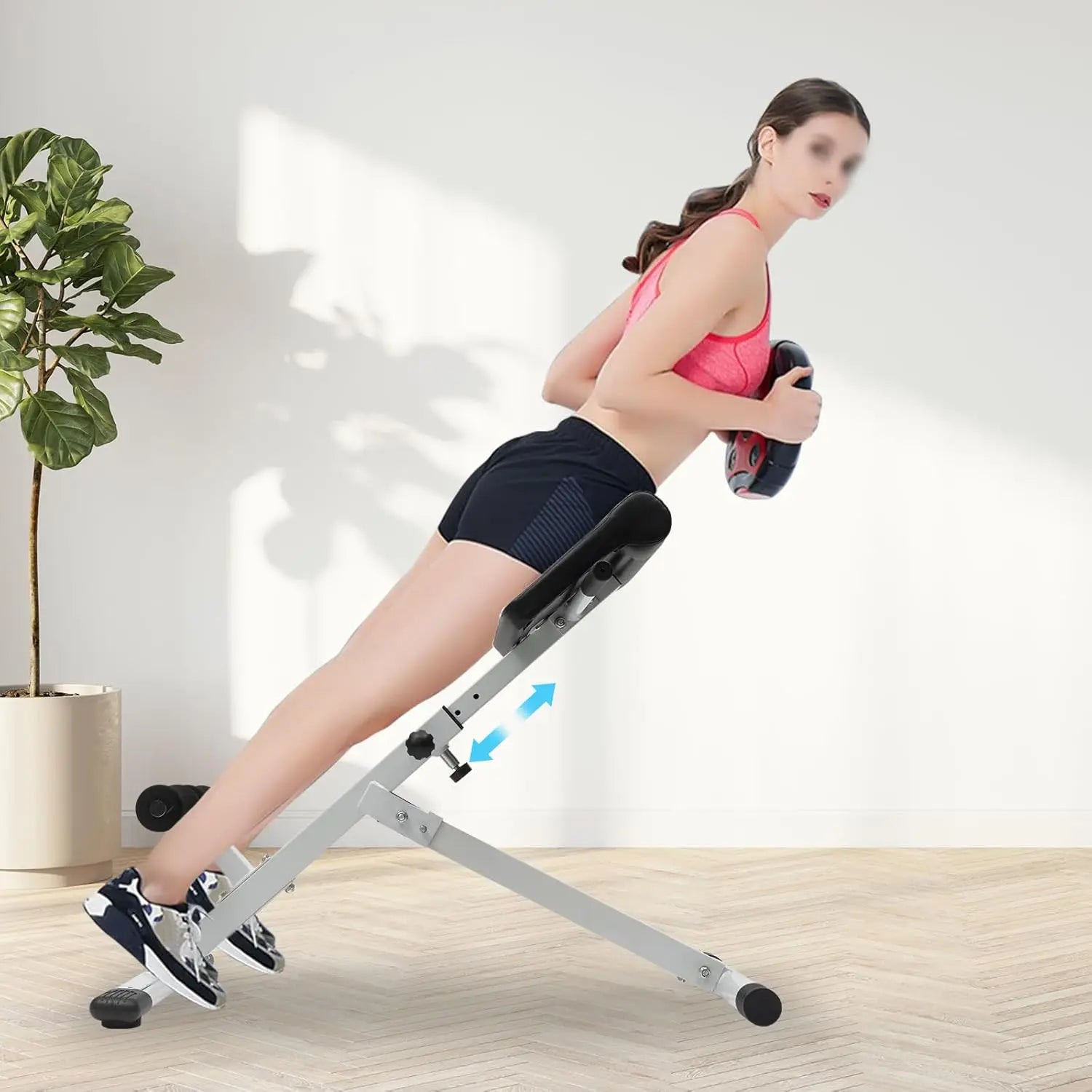 Adjustable Roman Chair Back Extension Bench for Home Gym