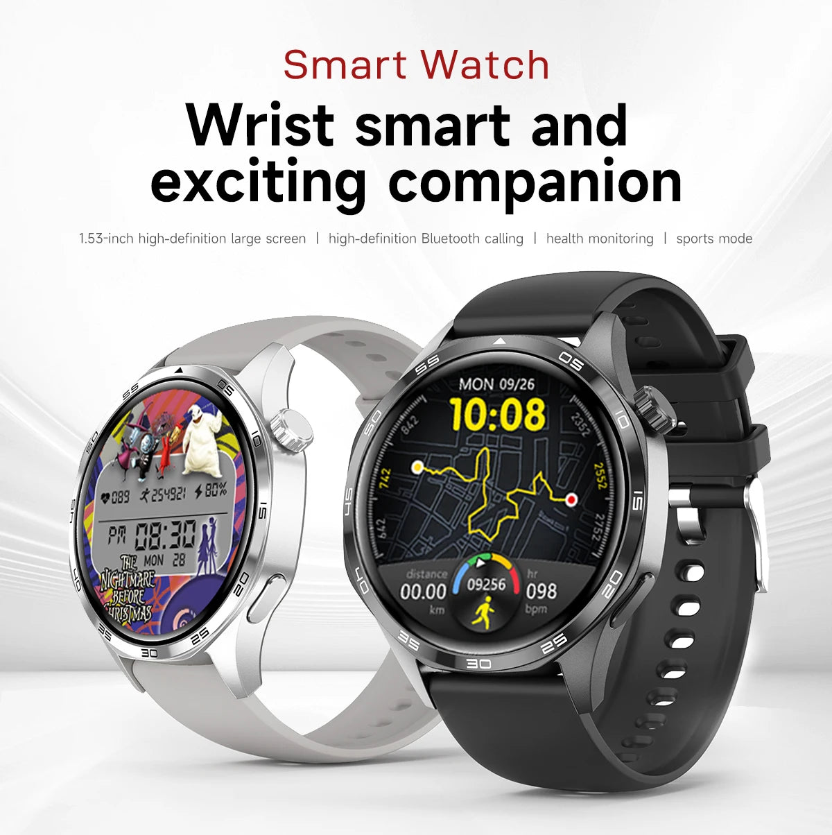 GT5 Pro Smartwatch with AMOLED, GPS, NFC & Bluetooth Call
