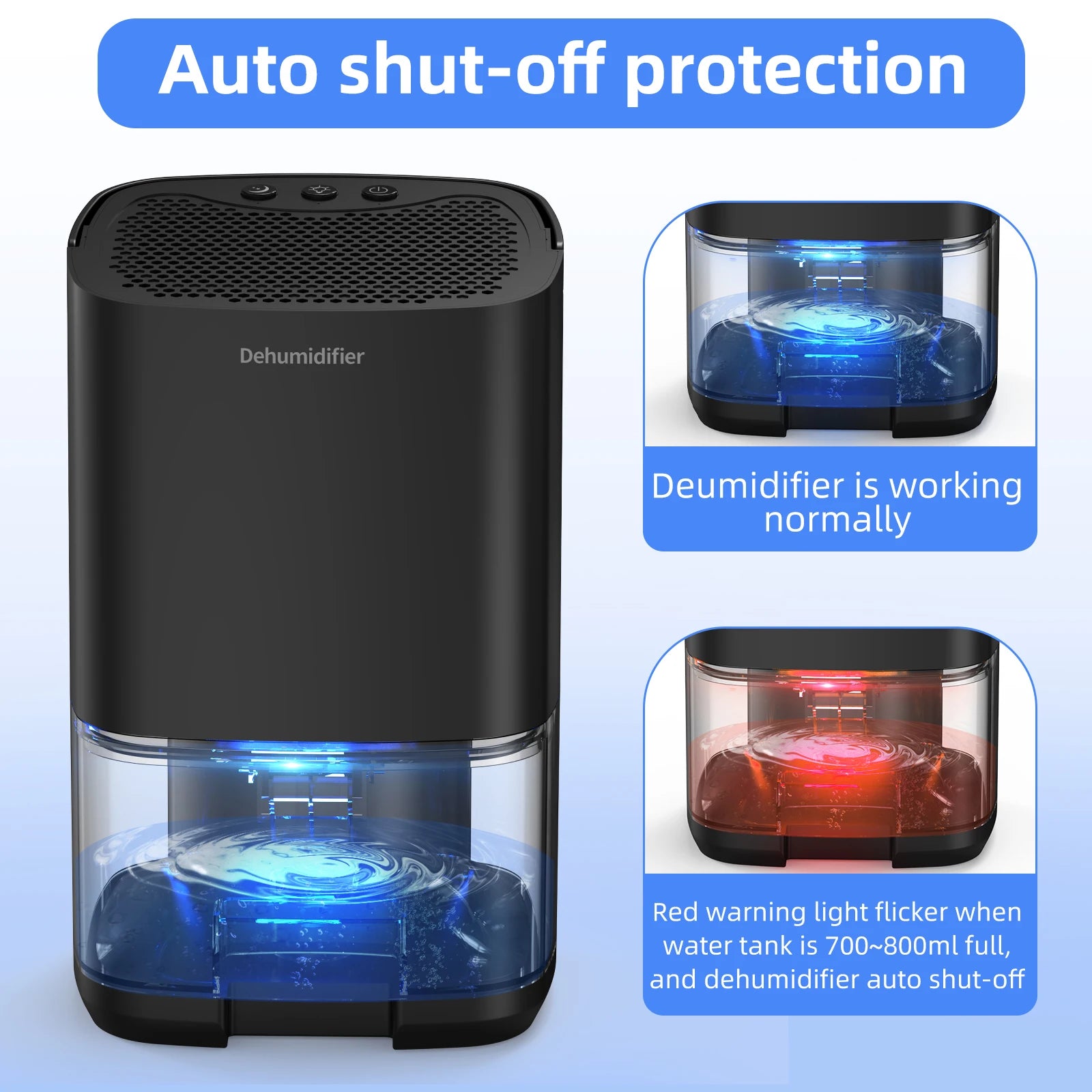 1000ml Portable Dehumidifier for Home, Office & RV
