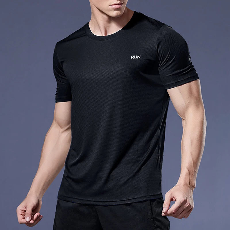 Men’s Quick-Dry Sports Shirt – Compression Fit Gym & Soccer Tee