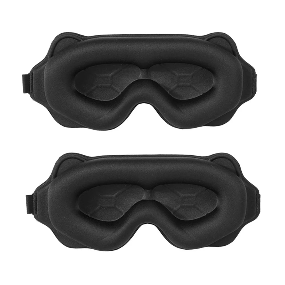 3D Contoured Sleep Mask for Eyes – Light Blocking & Breathable