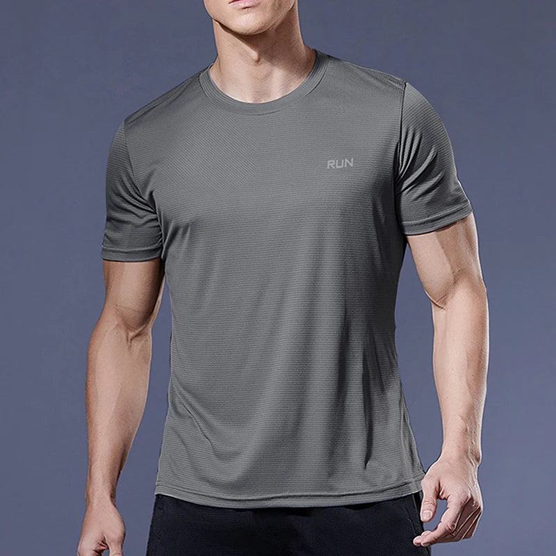 Men’s Quick-Dry Sports Shirt – Compression Fit Gym & Soccer Tee