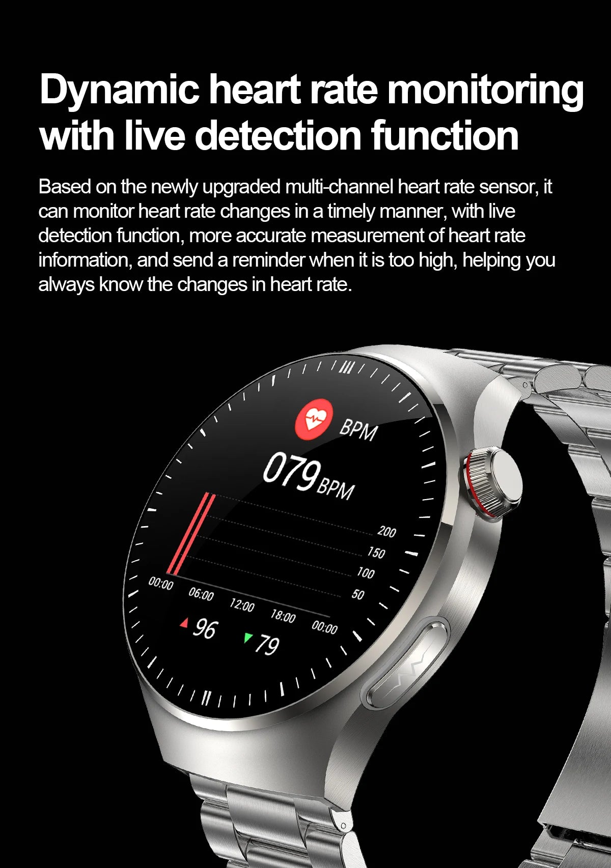 2025 Nursing-Grade Health Smartwatch with ECG, PPG & Bluetooth Call