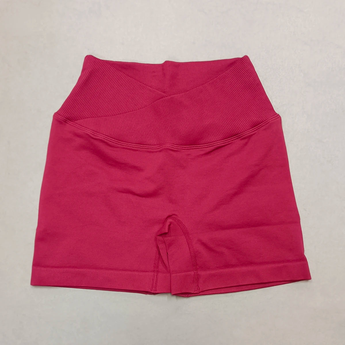 Crossover Waist Women’s Yoga Gym Shorts