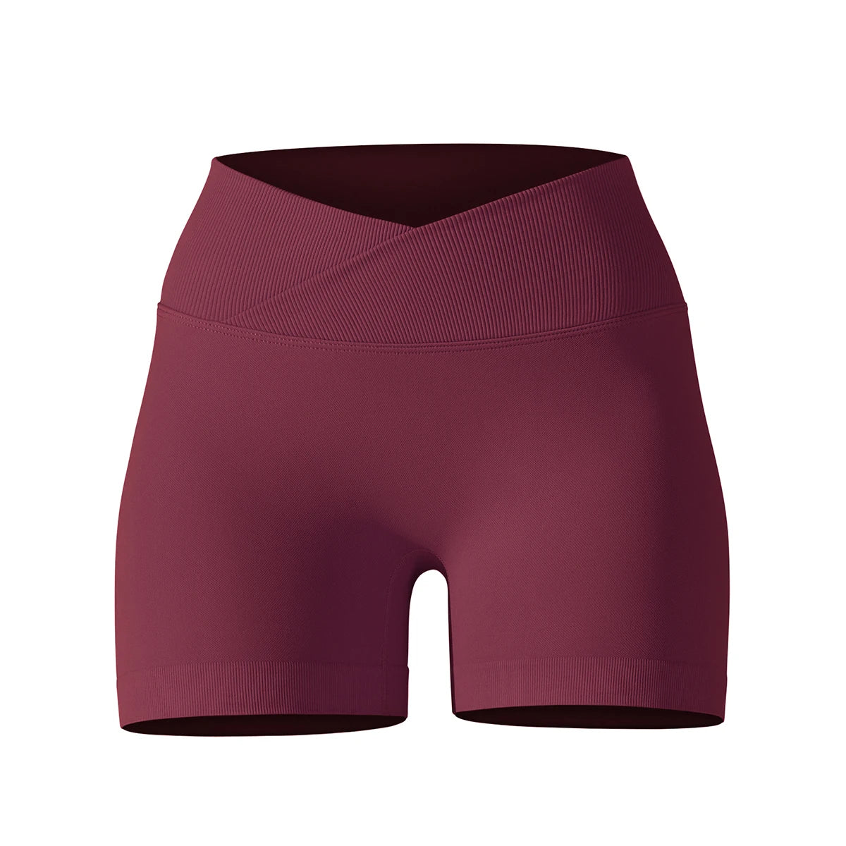 Crossover Waist Women’s Yoga Gym Shorts