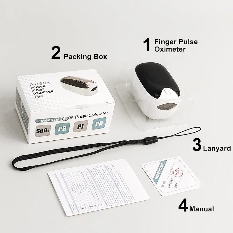 Medical Finger Pulse Oximeter – Oxygen & Heart Rate Monitor for All Ages