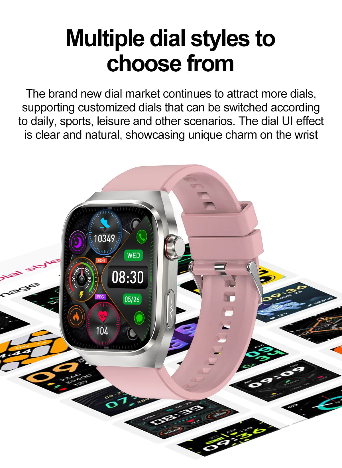 2025 Micro Physical Exam Smartwatch with Uric Acid & Body Fat Monitor