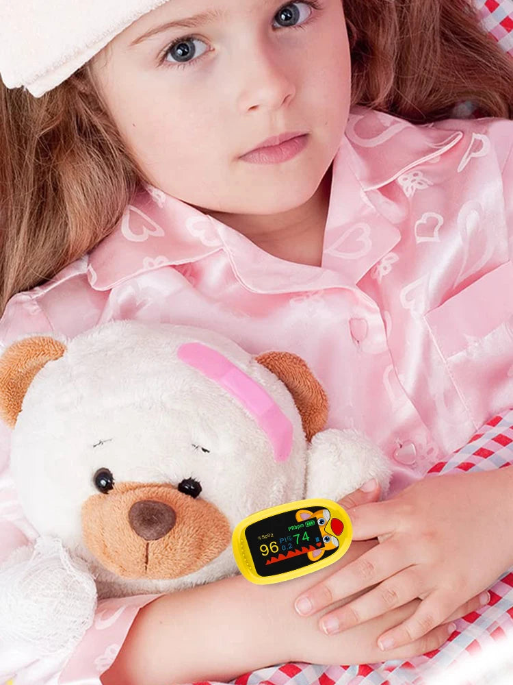 AiQUE Pediatric Finger Pulse Oximeter – Child & Baby SpO₂ Monitor