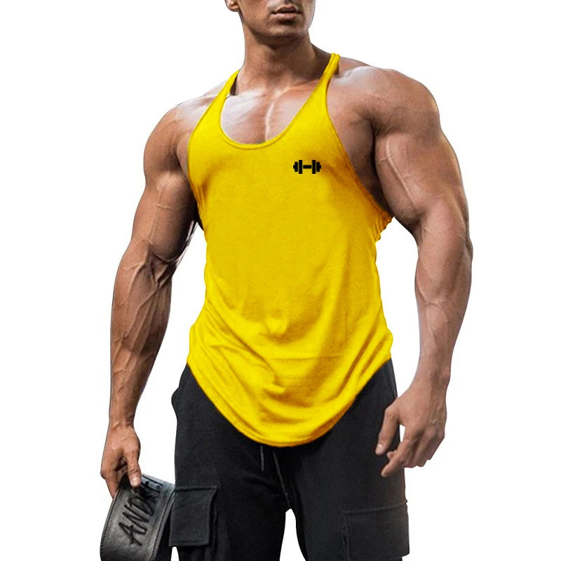 Men’s Cotton Muscle Tank Top – Breathable Y-Back Sleeveless
