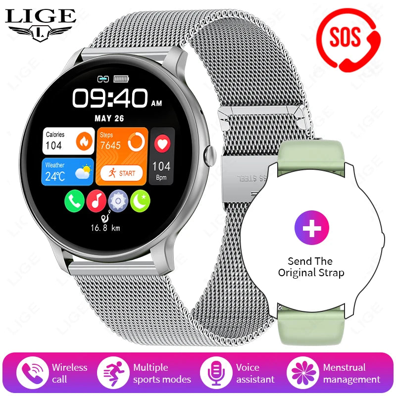 2025 Bluetooth Smart Watch for Women & Men with Fitness Tracker