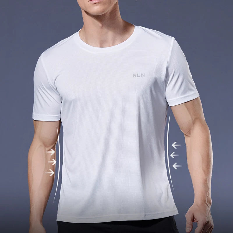 Men’s Quick-Dry Sports Shirt – Compression Fit Gym & Soccer Tee
